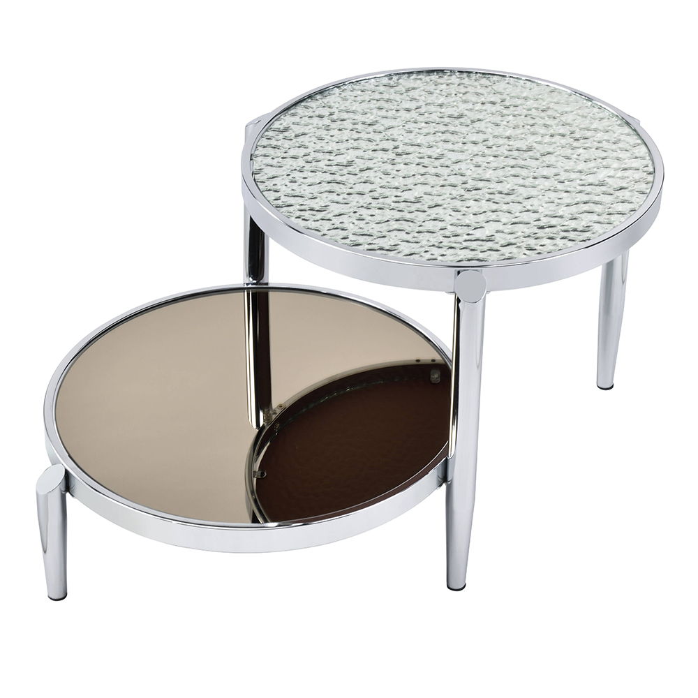 Abbe - Coffee Table - Glass & Chrome - Urban Living Furniture (Los Angeles, CA)