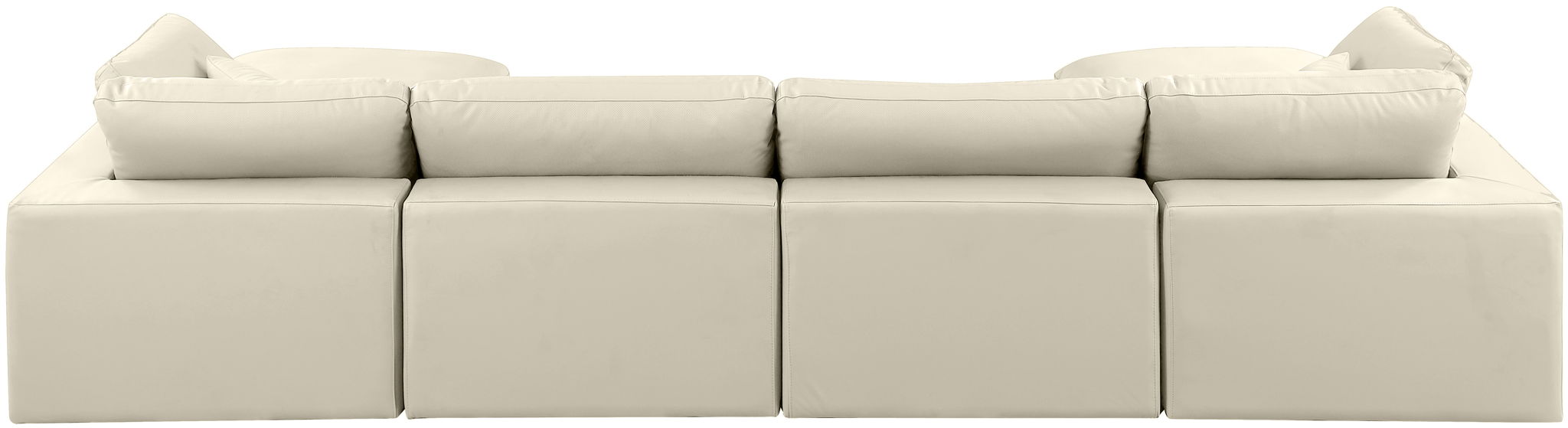 Comfy - 6 Piece Faux Leather Modular Double Chaise Sectional - Urban Living Furniture (Los Angeles, CA)