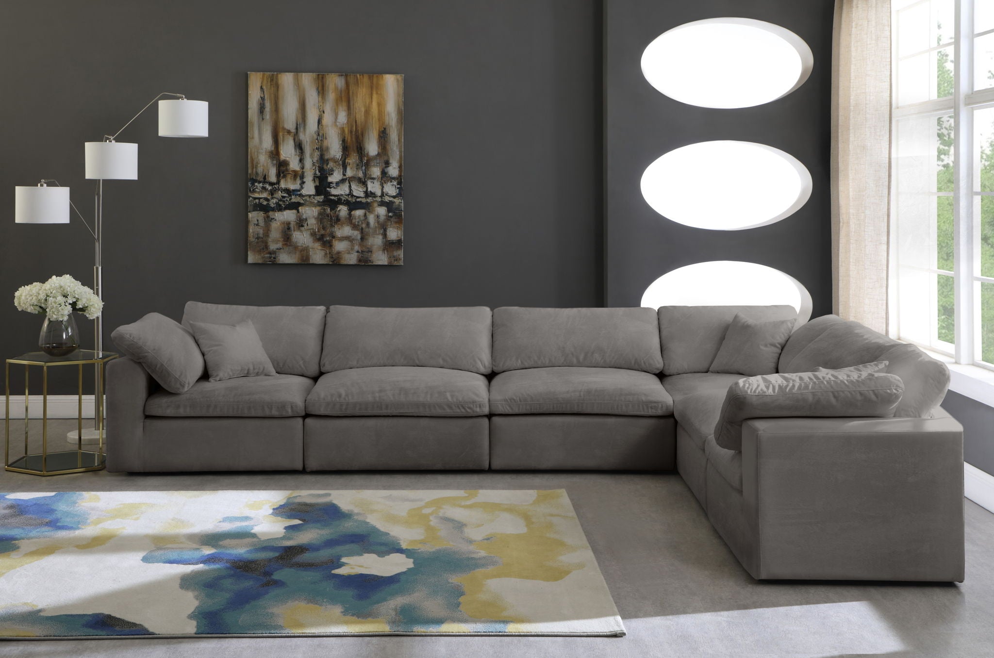 Cozy - 6 Piece Modular Corner Sectional - Urban Living Furniture (Los Angeles, CA)