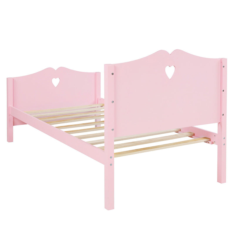 Platform Bed With Slat Support And Headboard And Footboard