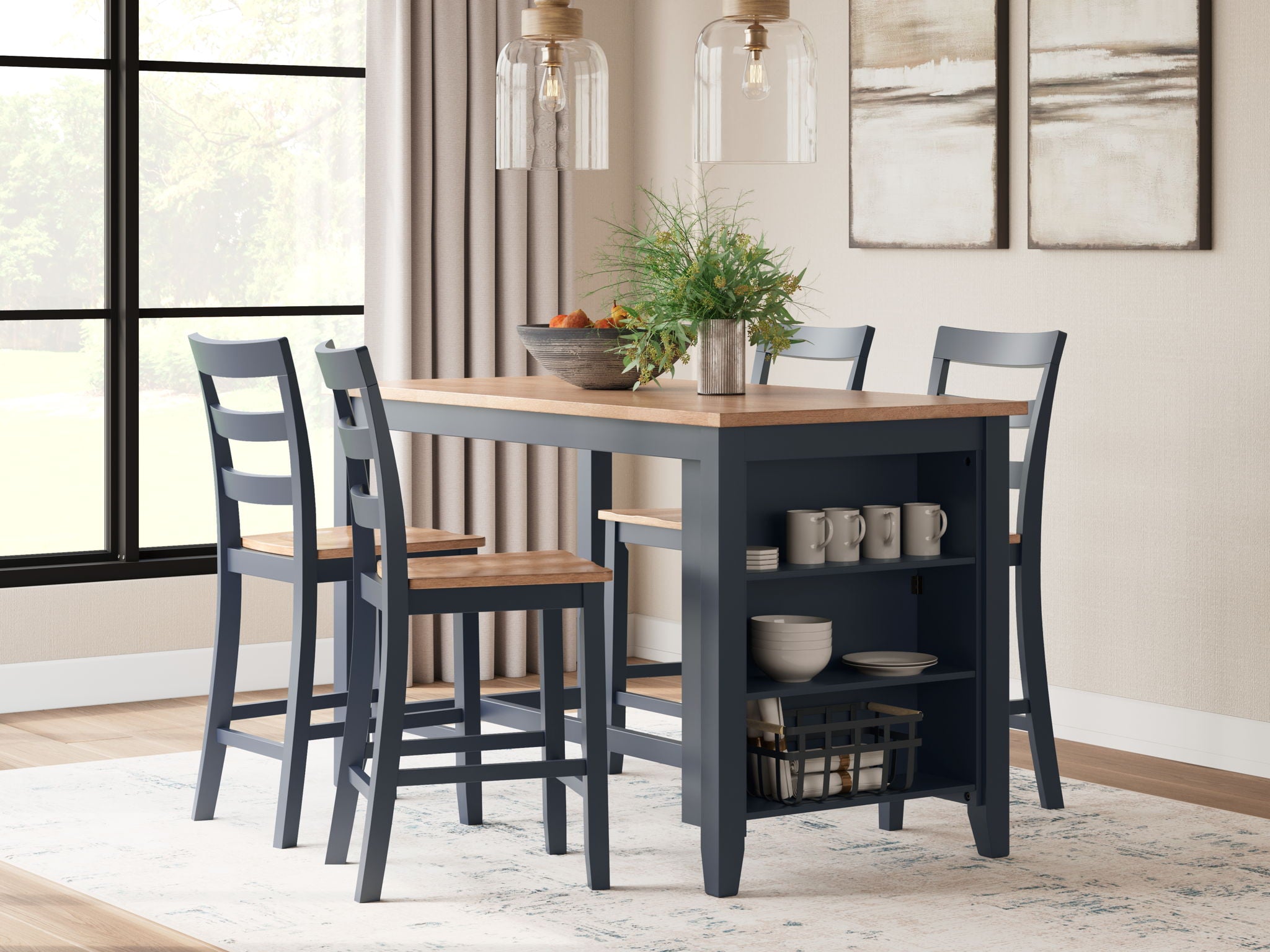 Gesthaven - Rectangular Dining Room Counter Set - Urban Living Furniture (Los Angeles, CA)