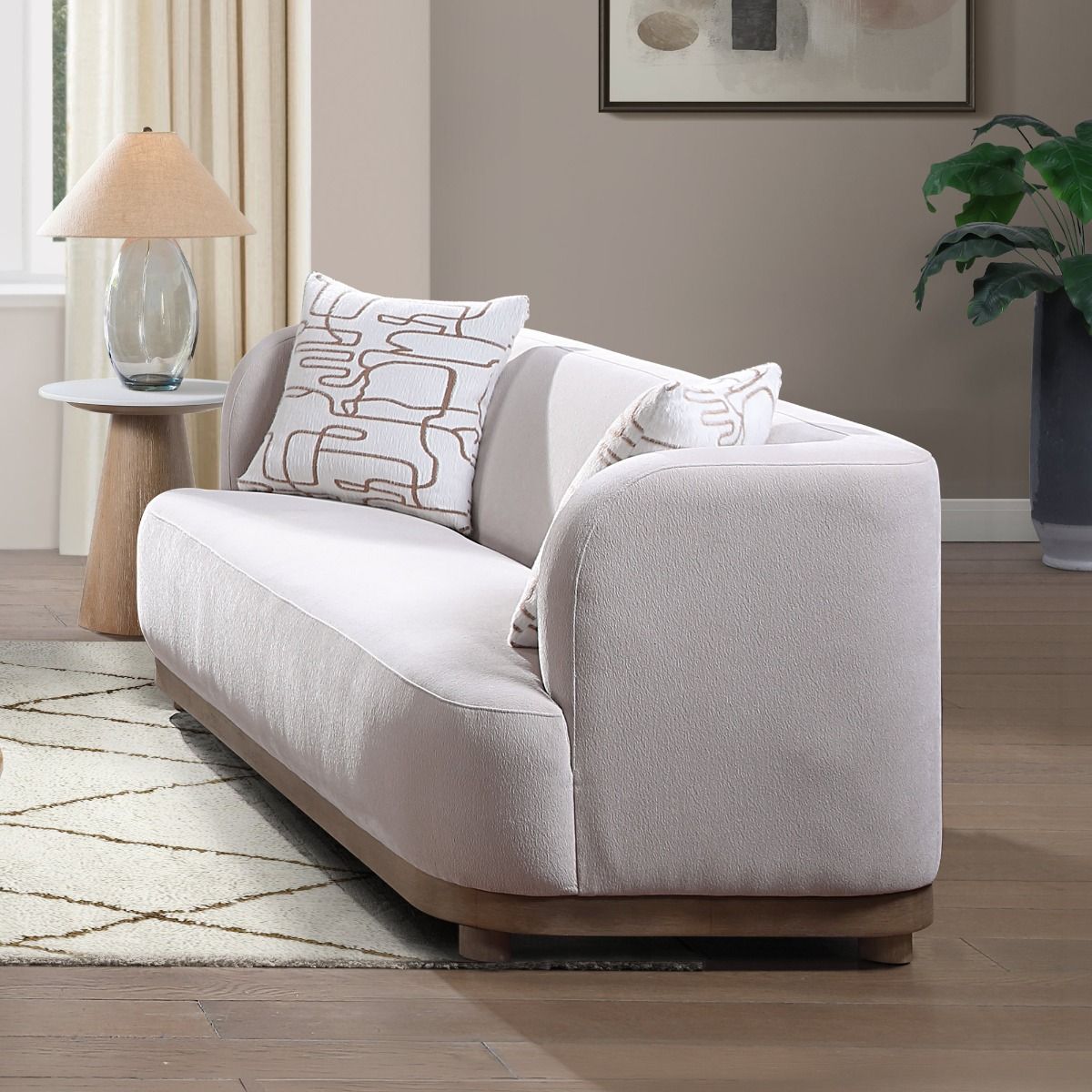 Duncan - Loveseat With 2 Pillows - Beige - Urban Living Furniture (Los Angeles, CA)