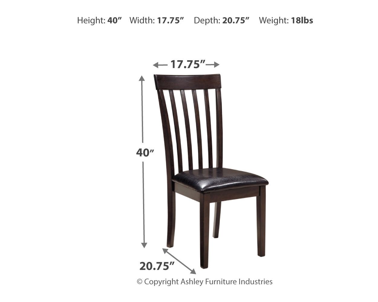 Hammis - Dark Brown - Dining UPH Side Chair (Set of 2) - Urban Living Furniture (Los Angeles, CA)