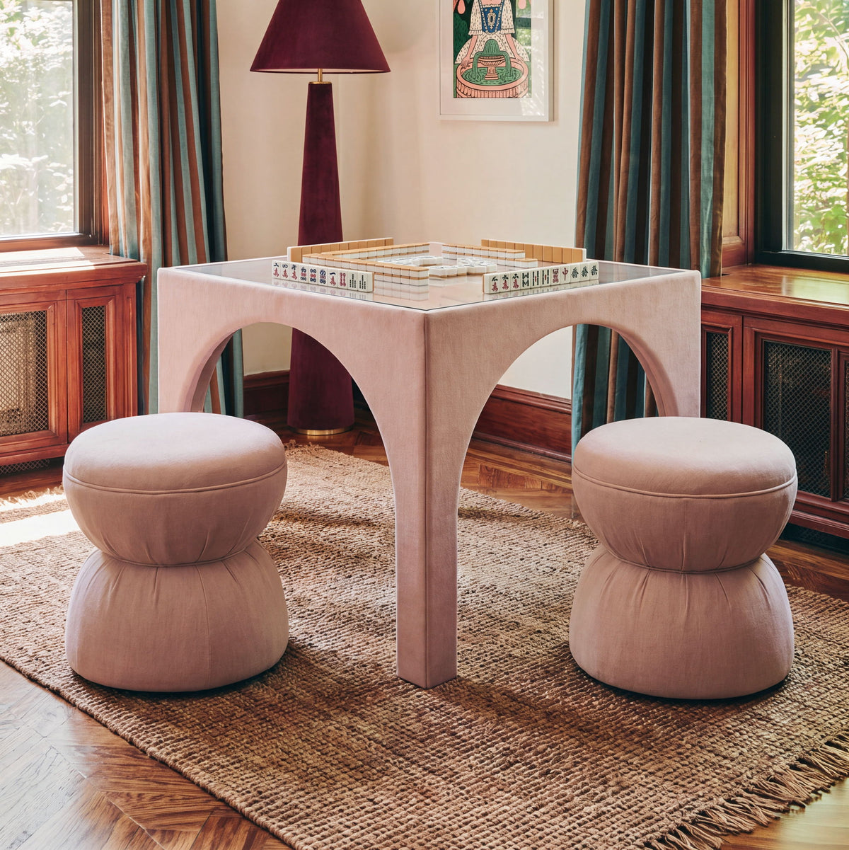 Tomlin - Gaming Ruched Ottoman