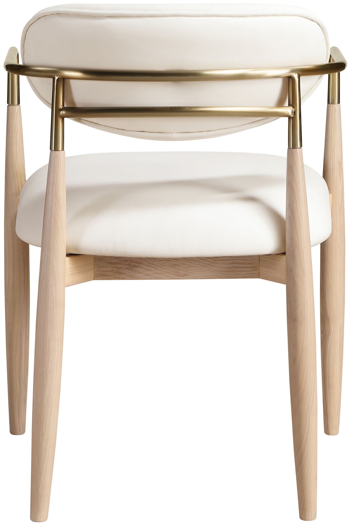 Riccio - Dining Arm Chair (Set of 2) - Natural And Gold Frame - Urban Living Furniture (Los Angeles, CA)