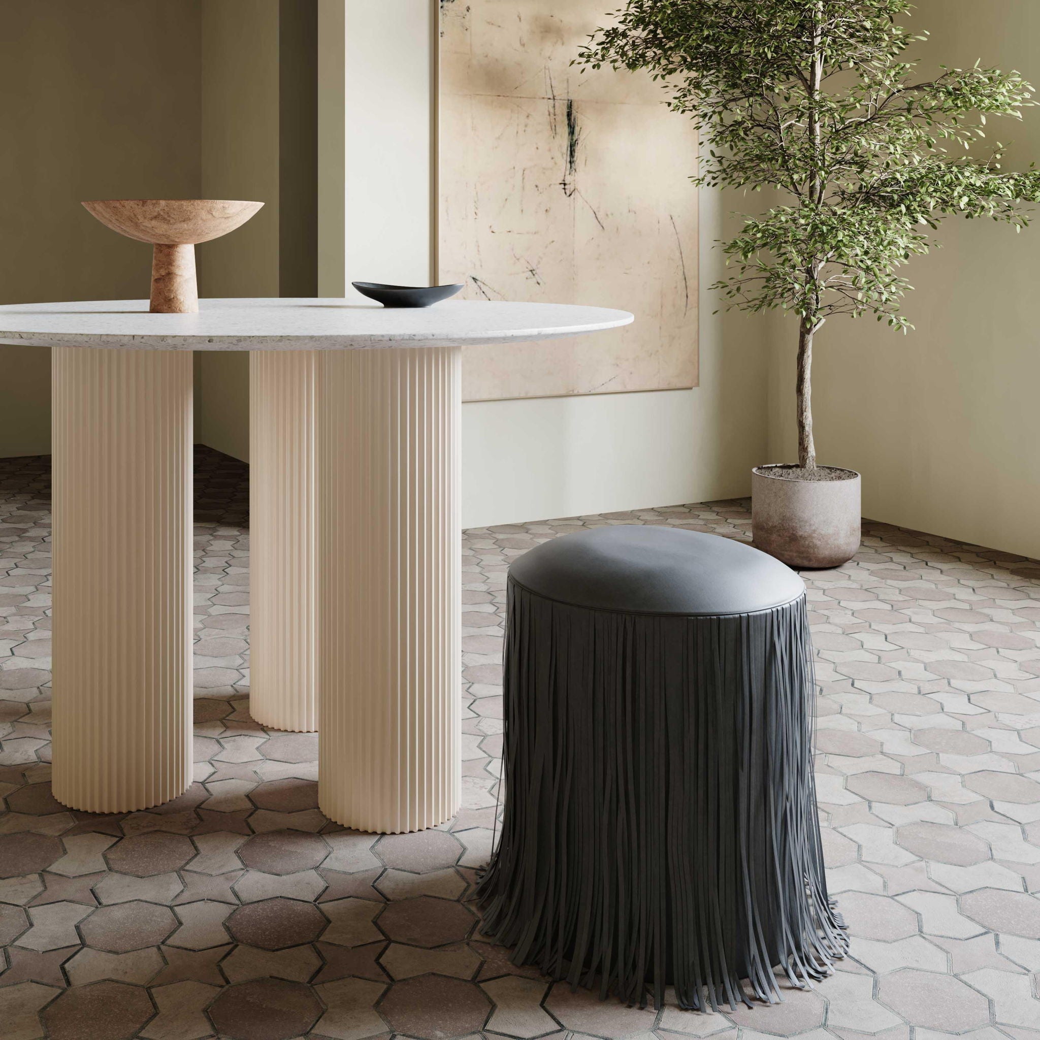 Shag Me - Ottoman - Urban Living Furniture (Los Angeles, CA)