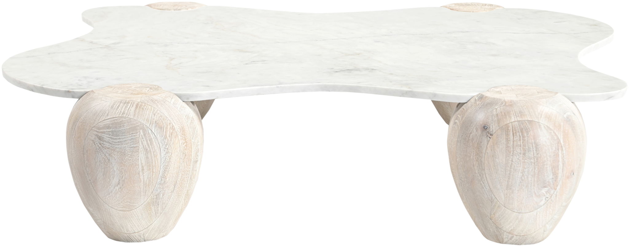 Liona - Marble And Acacia Wood Coffee Table - Urban Living Furniture (Los Angeles, CA)