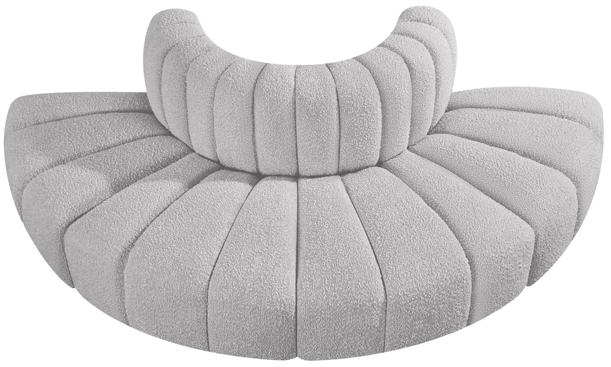 Arc - Boucle Fabric 4 Piece Modular Sofa