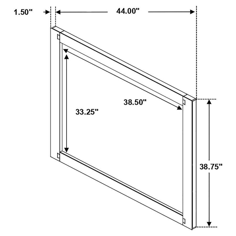 Winslow - Dresser Mirror - Smokey Walnut