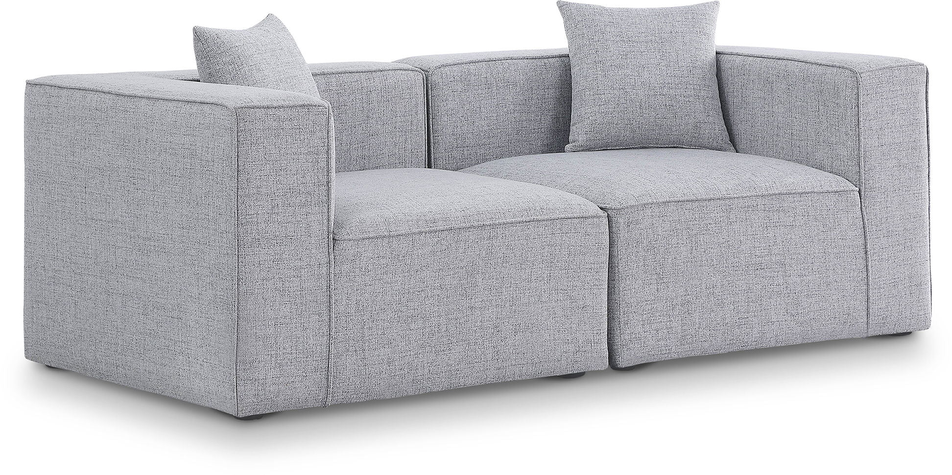 Cube - Linen Modular 2 Seat Sofa - Urban Living Furniture (Los Angeles, CA)