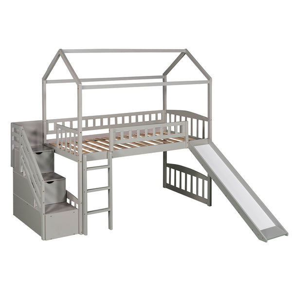 House Bed With 2 Drawers And Slide