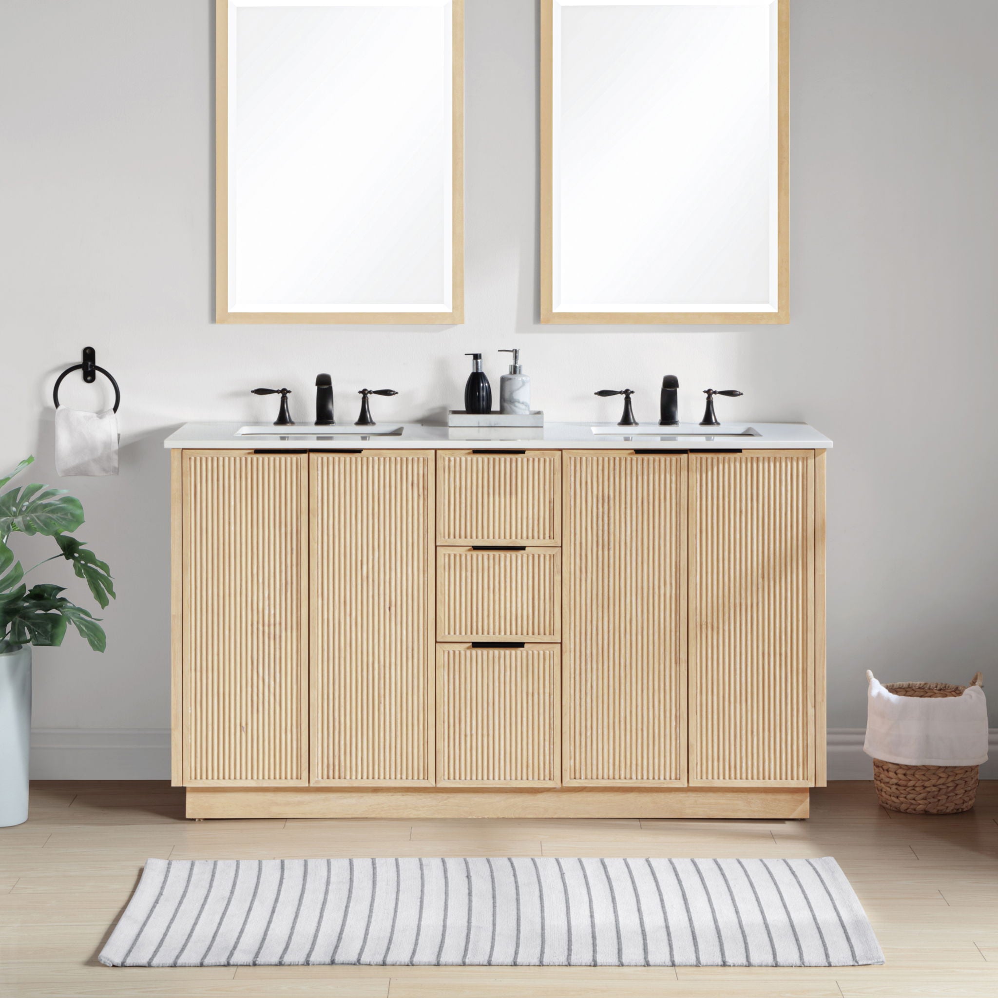 Willard - Engineered Stone And Solid Wood Bathroom Vanity - Urban Living Furniture (Los Angeles, CA)