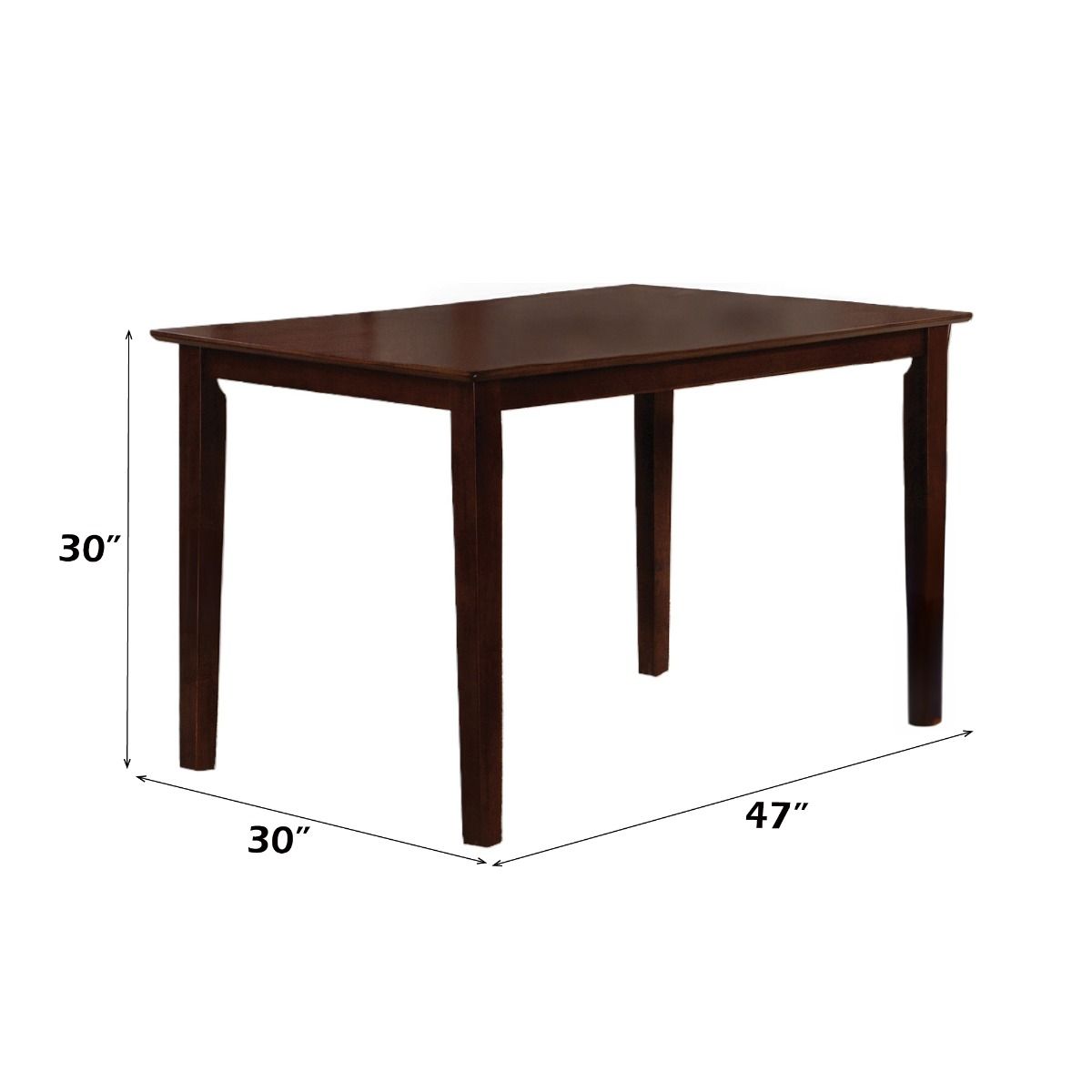 Samuel - 5 Piece Dining Set - Beige Microfiber &Espresso - Urban Living Furniture (Los Angeles, CA)