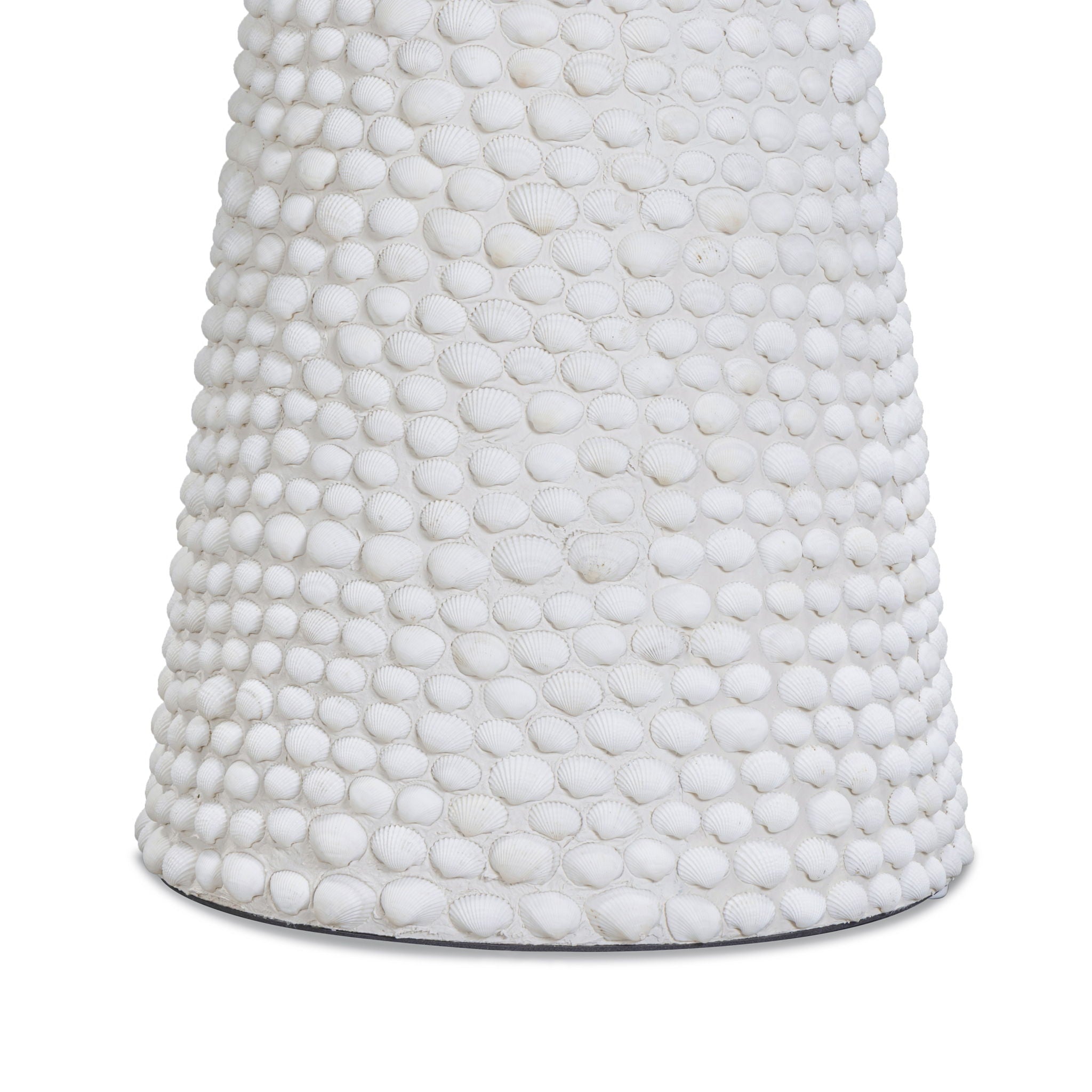 Coast - Seashell Round Side Table - Pearl White - Urban Living Furniture (Los Angeles, CA)