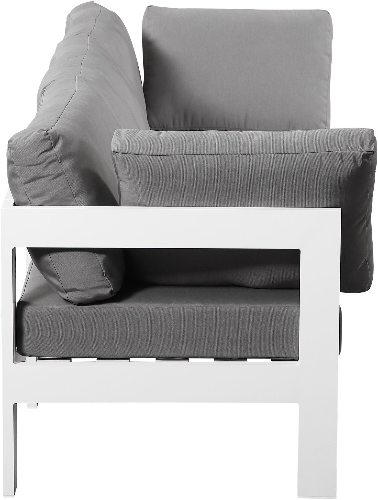 Nizuc - Outdoor Patio 3 Seat Modular Sofa With White Frame - Urban Living Furniture (Los Angeles, CA)