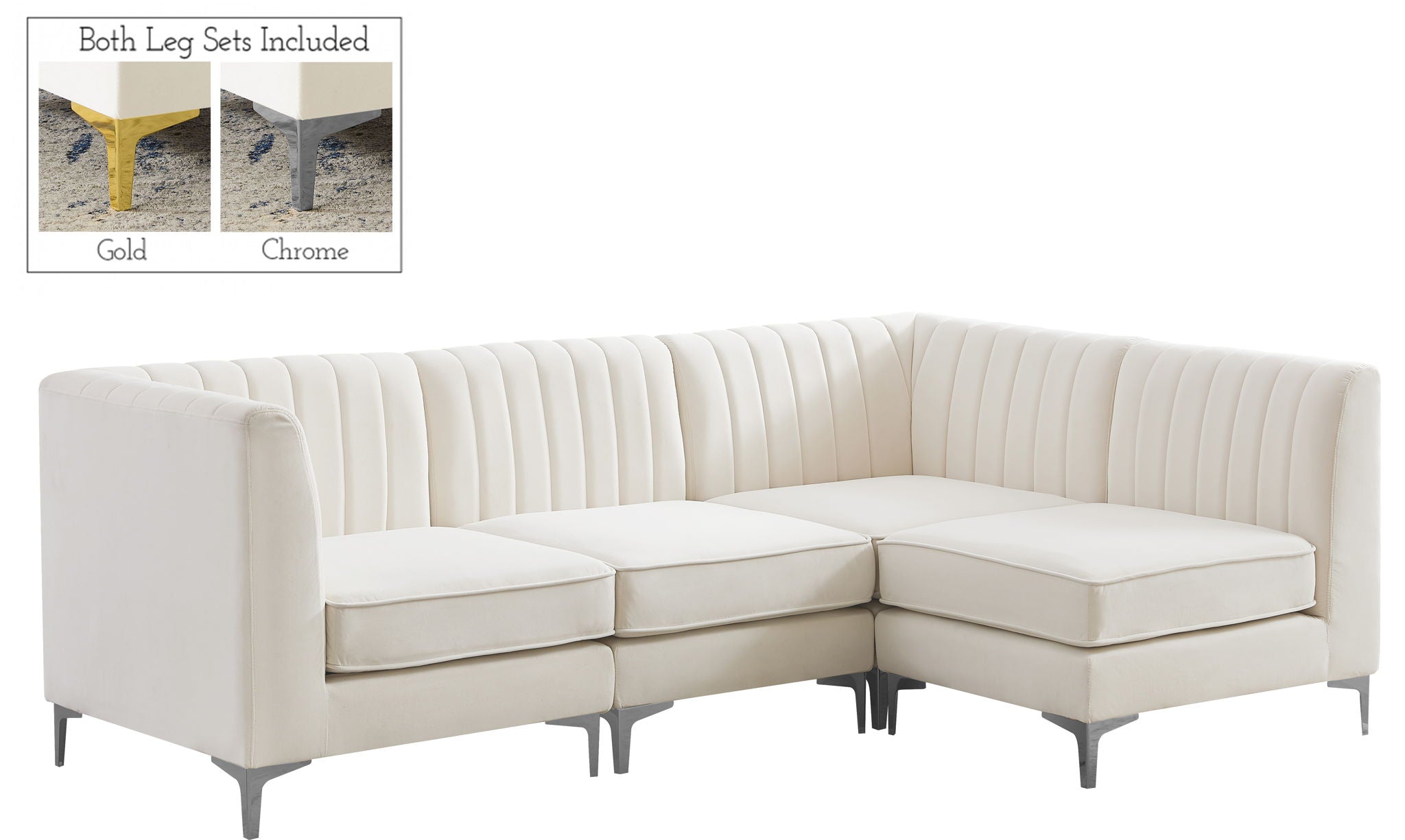 Alina - 4 Piece Modular L-Shaped Sectional - Urban Living Furniture (Los Angeles, CA)
