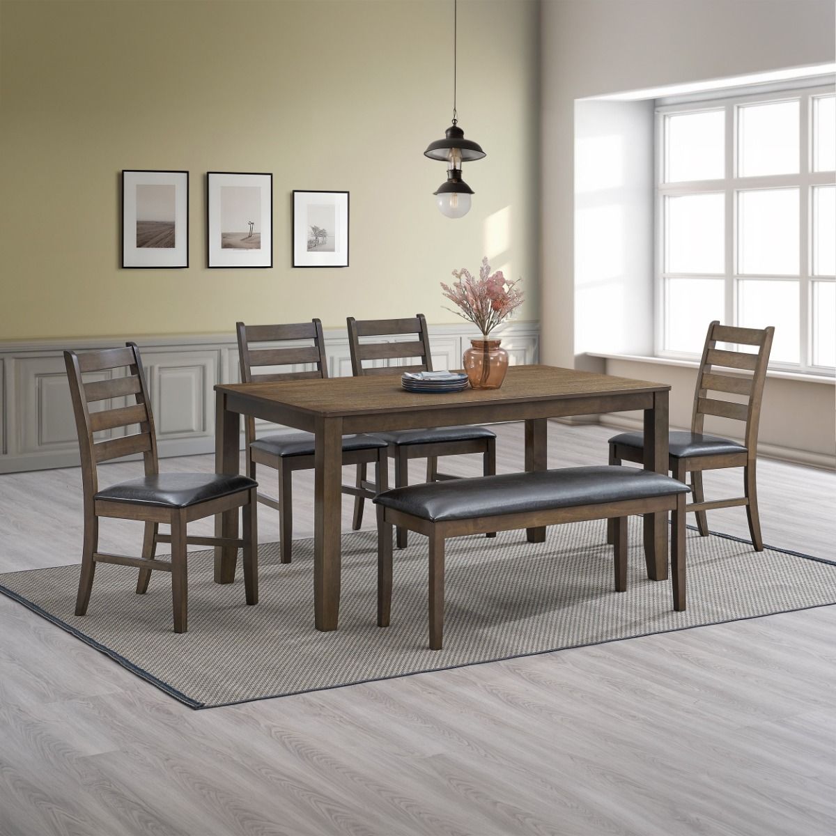 Damica - Bench - Brown / Walnut - Urban Living Furniture (Los Angeles, CA)