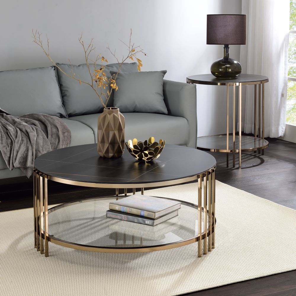 Zaidee - End Table - Gold - Urban Living Furniture (Los Angeles, CA)