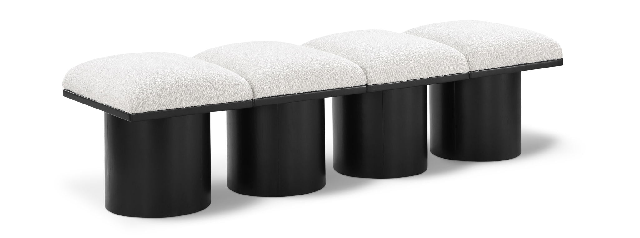 Pavilion - 4 Piece Modular Bench With Black Base - Urban Living Furniture (Los Angeles, CA)
