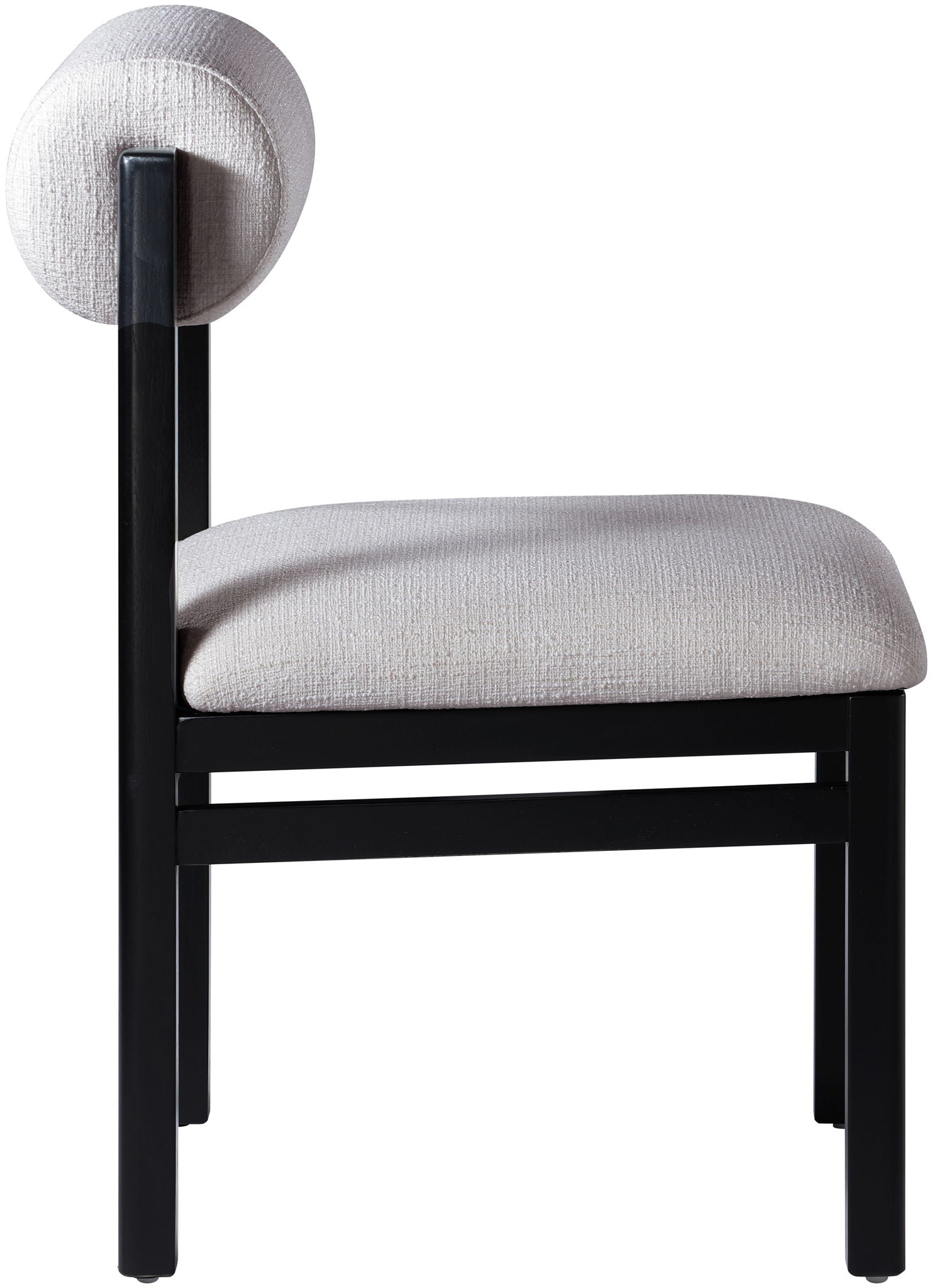 Roundhill - Fabric Dining Chair (Set of 2) - Black Frame - Urban Living Furniture (Los Angeles, CA)