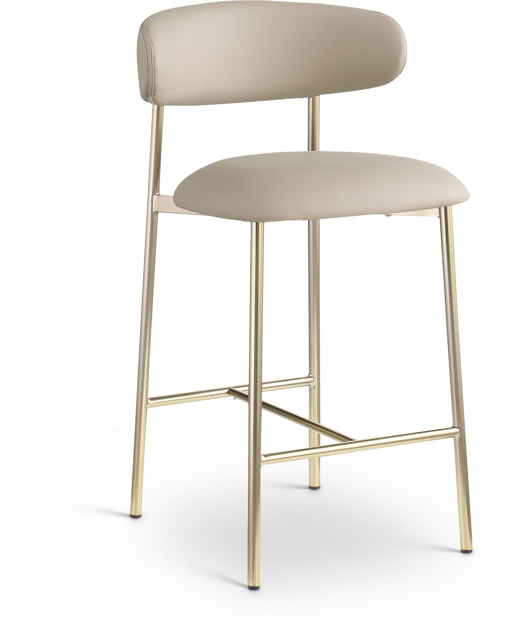 Lupita - Counter Stool With Brushed Gold Frame (Set of 2) - Urban Living Furniture (Los Angeles, CA)