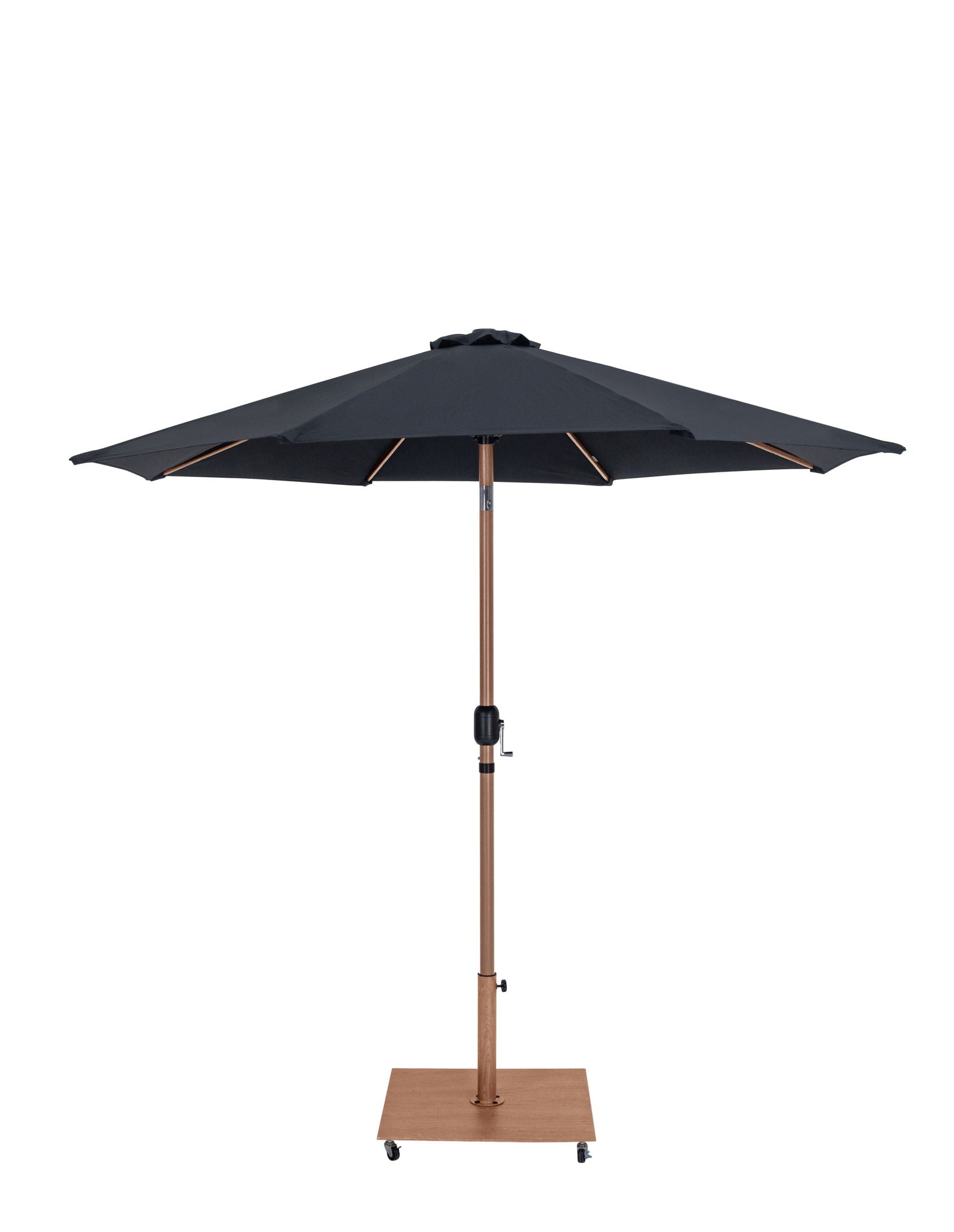 Fiji - Aluminum Patio Umbrella With Square Teak Base - Urban Living Furniture (Los Angeles, CA)