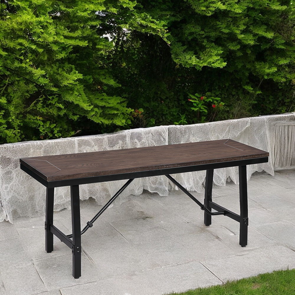 Mariatu - Bench - Oak & Black - Urban Living Furniture (Los Angeles, CA)