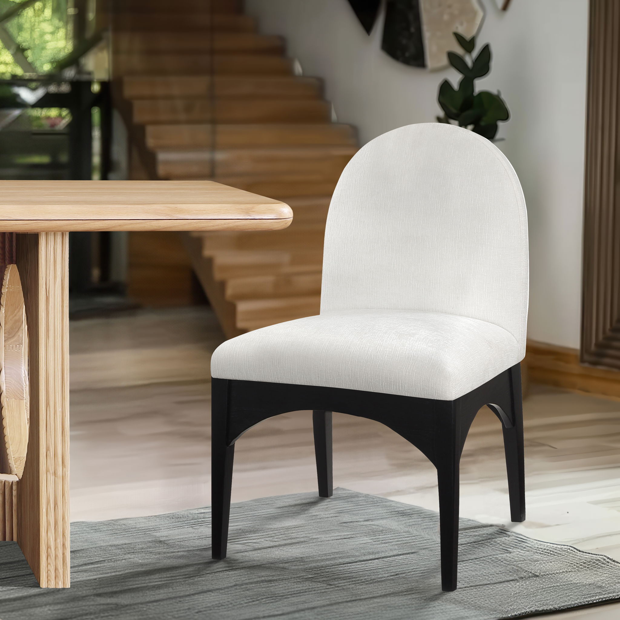 Waldorf - Chenille Dining Side Chair With Black Legs - Urban Living Furniture (Los Angeles, CA)