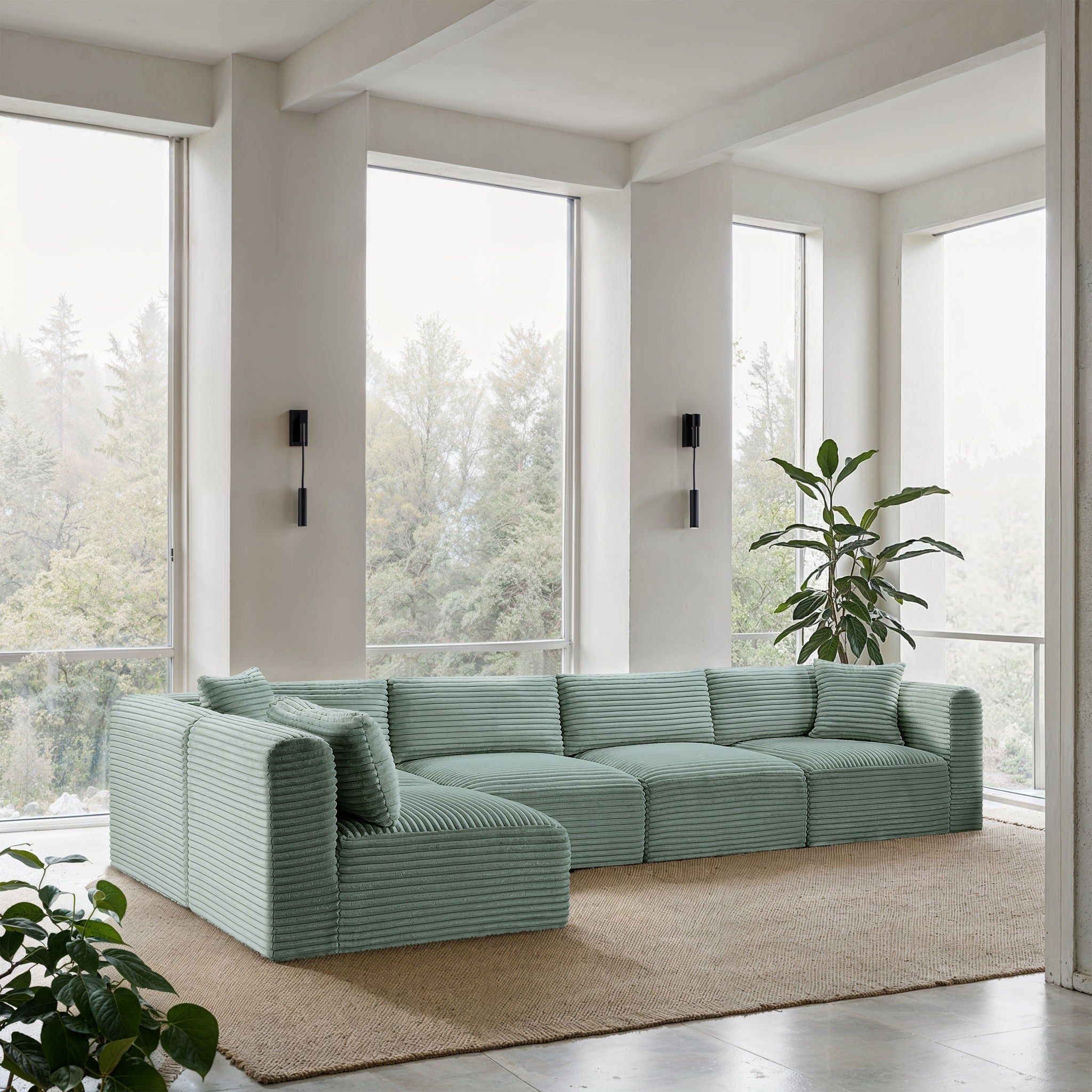 Shaggy - 5 Piece Modular Sectional - Urban Living Furniture (Los Angeles, CA)