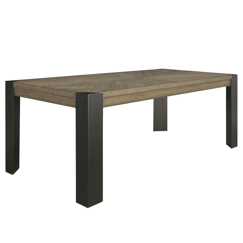 Cedar Fork - 78" Dining Table With 6 Ladderback Chairs - Smoked Arabica
