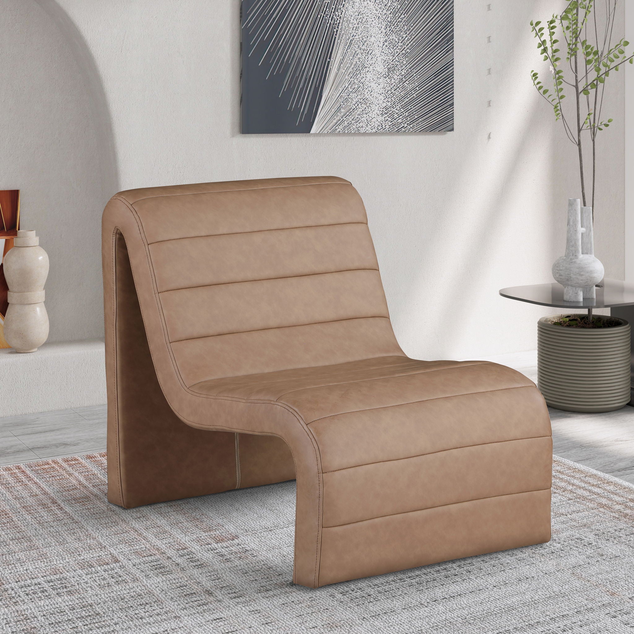Ivy - Faux Leather Accent Chair - Urban Living Furniture (Los Angeles, CA)