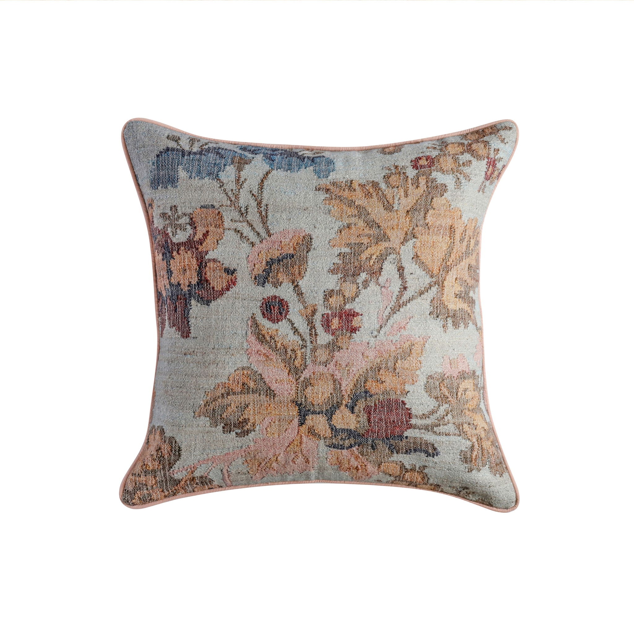 Taman - 20" Natural Cotton Accent Pillow - Autumn Florals - Urban Living Furniture (Los Angeles, CA)