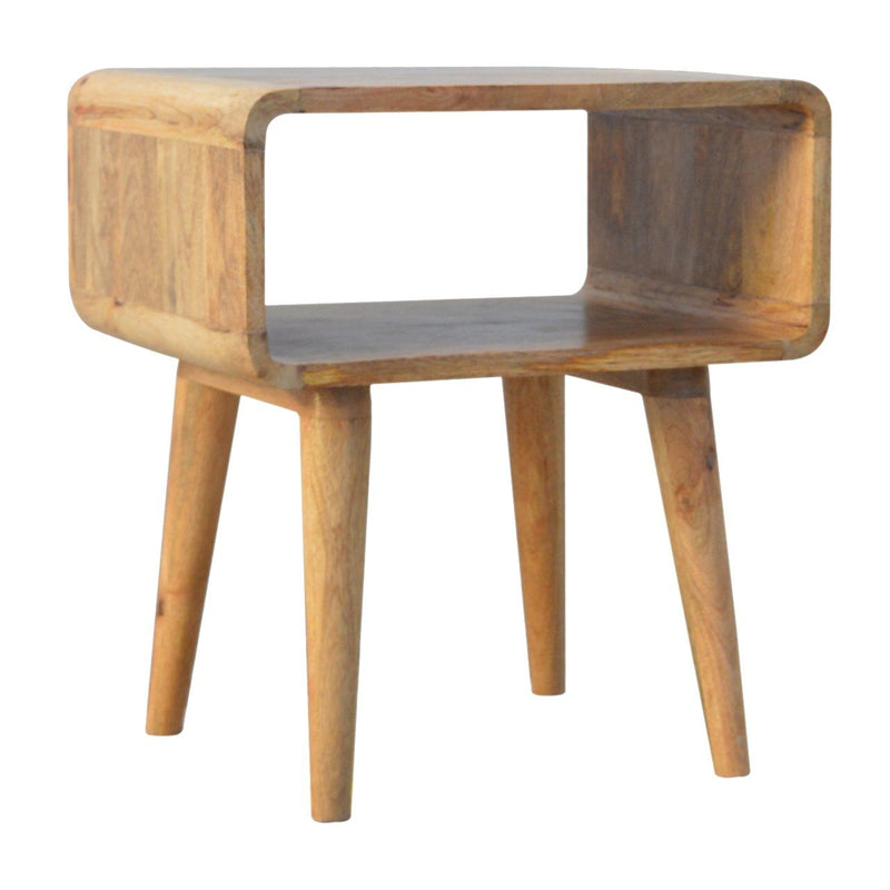 Minimalist Open Curved Nightstand
