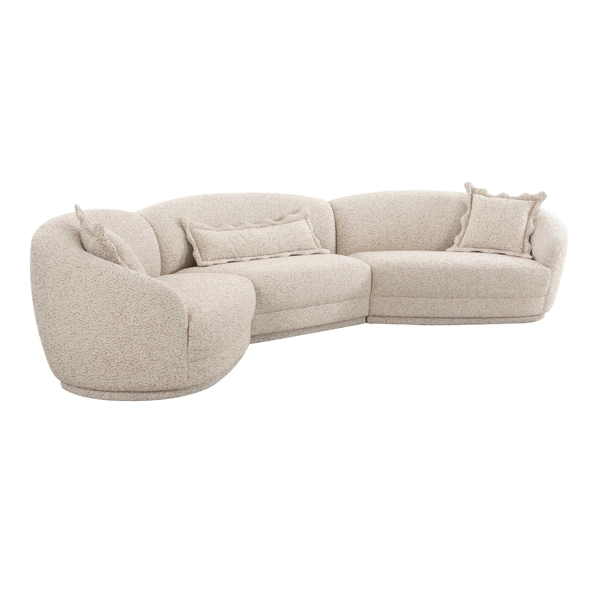 Marion - Textured Boucle Large Sectional - Two-Tone - Urban Living Furniture (Los Angeles, CA)