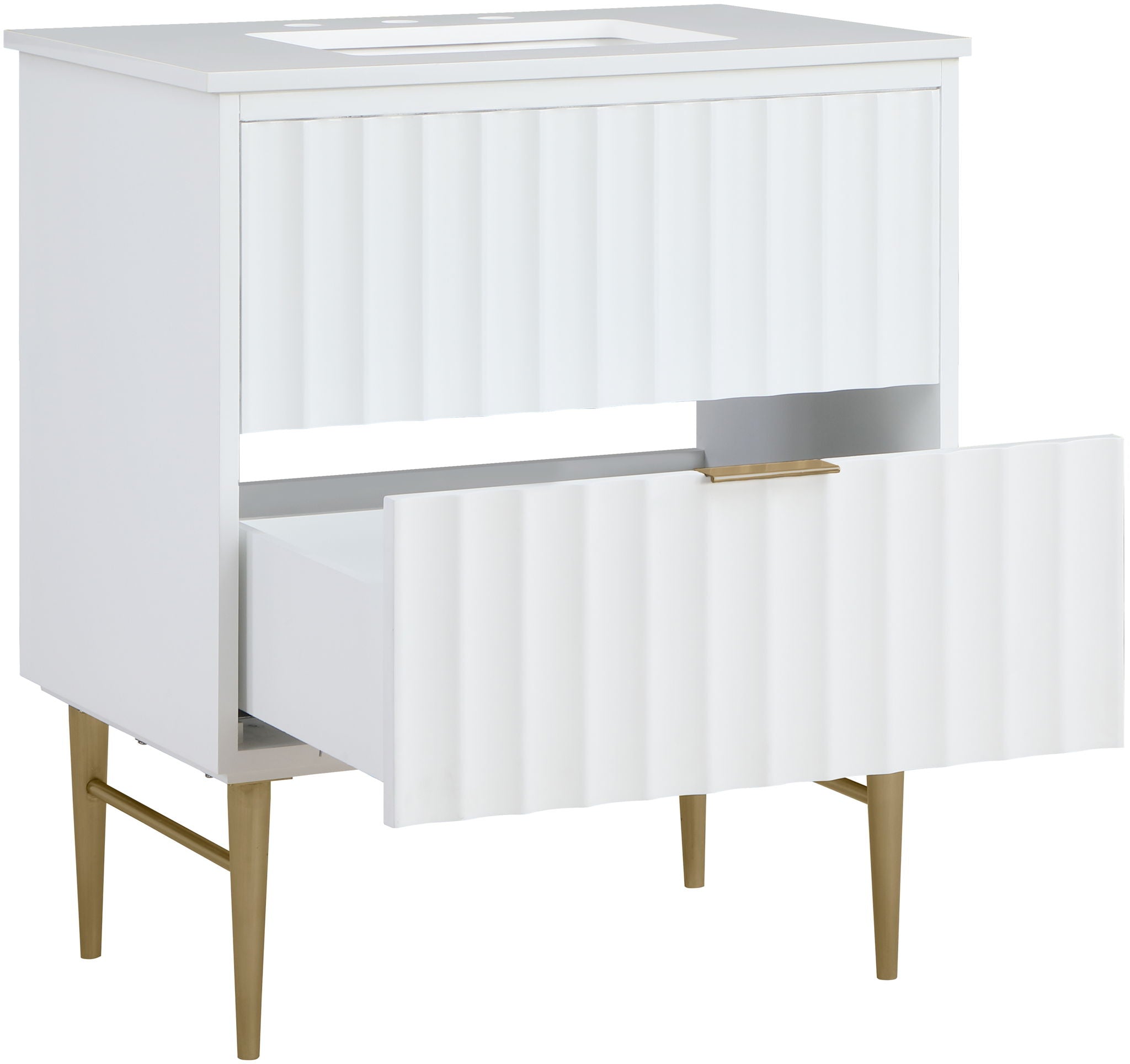Modernist - Bathroom Vanity With Gold Legs - Urban Living Furniture (Los Angeles, CA)