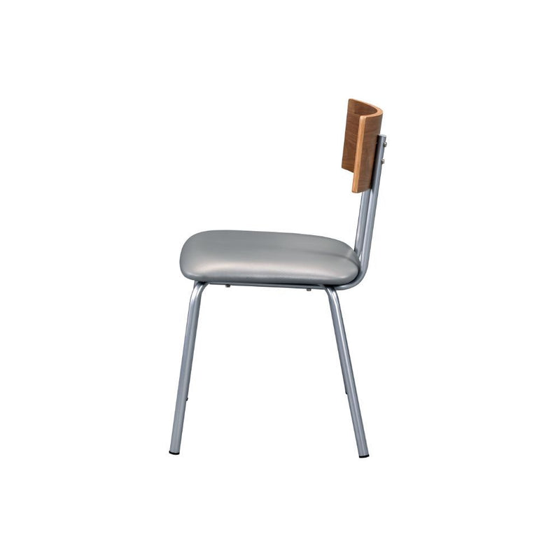Jurgen - Side Chair (Set of 2) - PU & Silver - Urban Living Furniture (Los Angeles, CA)