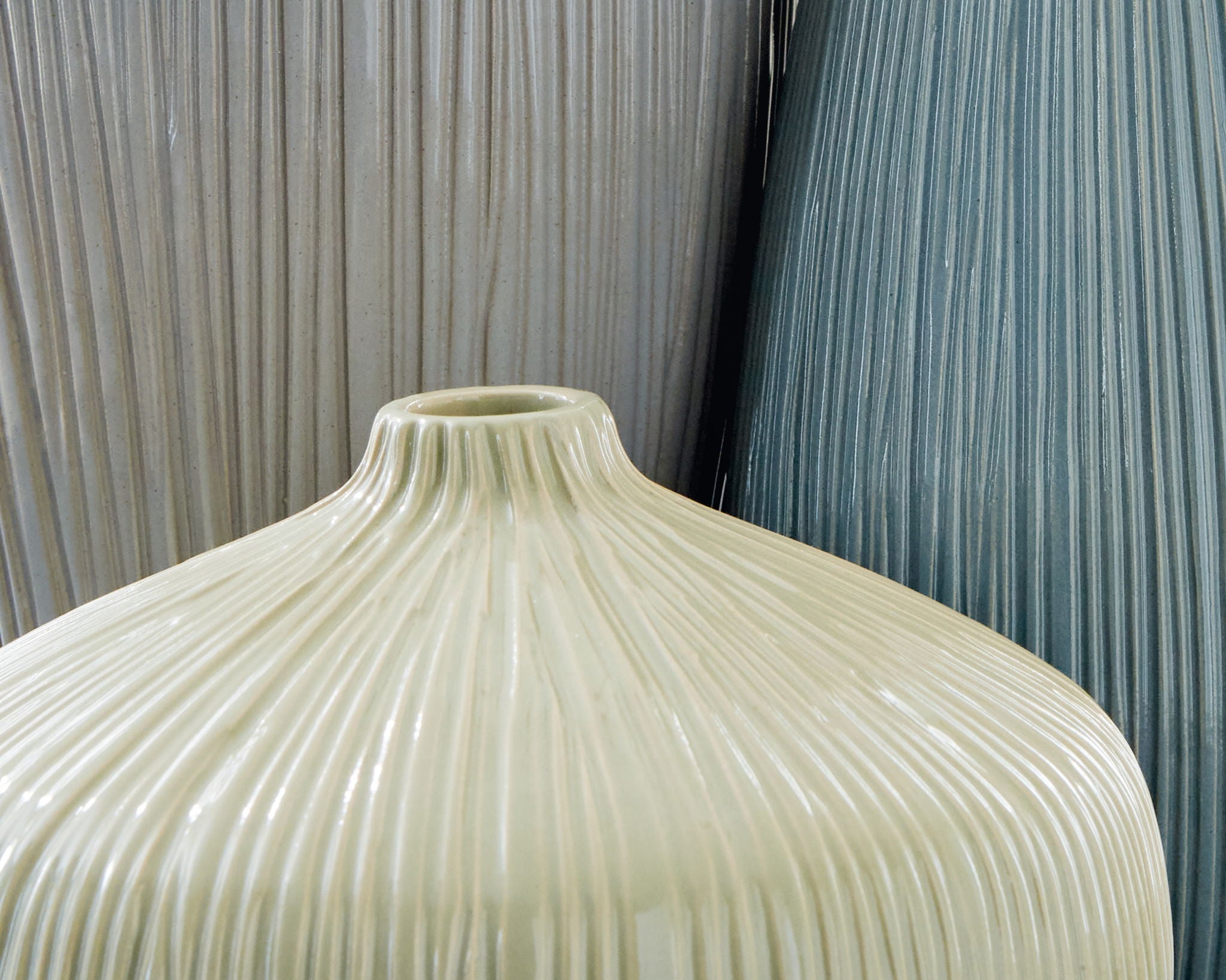 Eiderman - Vase Set (Set of 3) - Gray / Blue / Green - Urban Living Furniture (Los Angeles, CA)