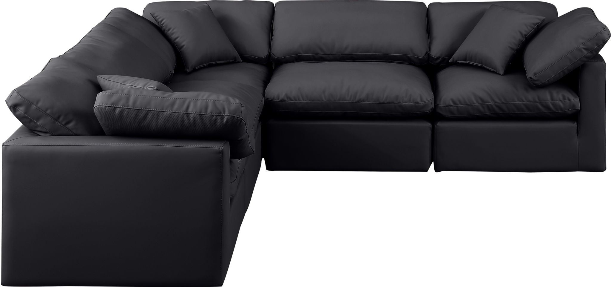 Indulge - Faux Leather 5 Piece Modular Corner Sectional - Urban Living Furniture (Los Angeles, CA)
