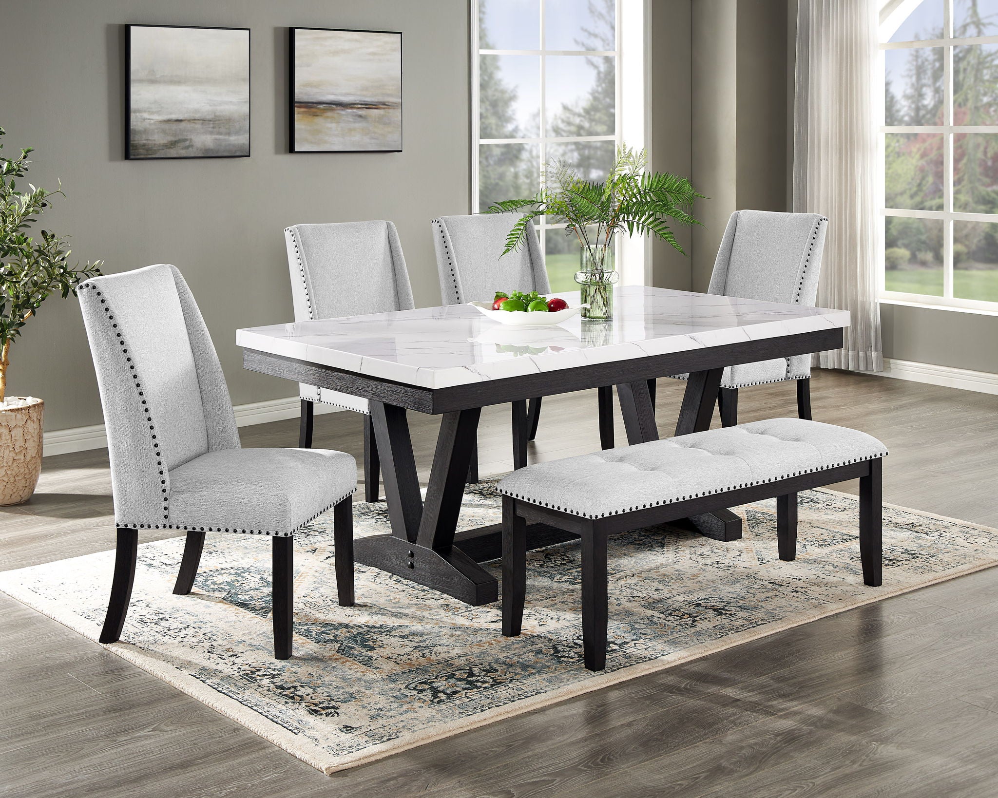 Vance - Dining Room Set - Charcoal / Gray - Urban Living Furniture (Los Angeles, CA)