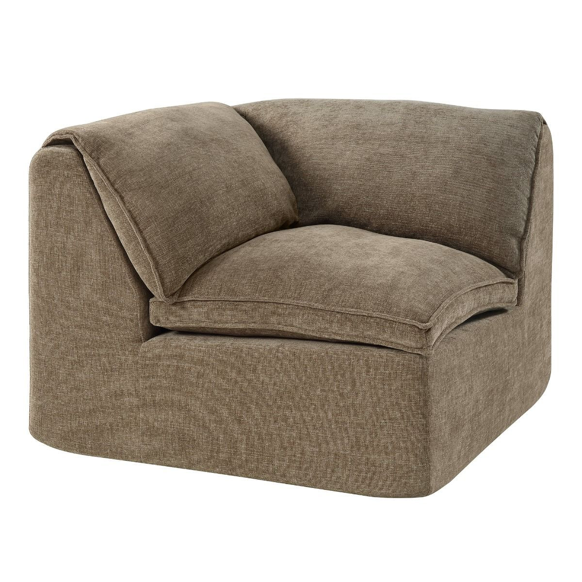 Almano - Modular Wedge - Light Brown Chenille