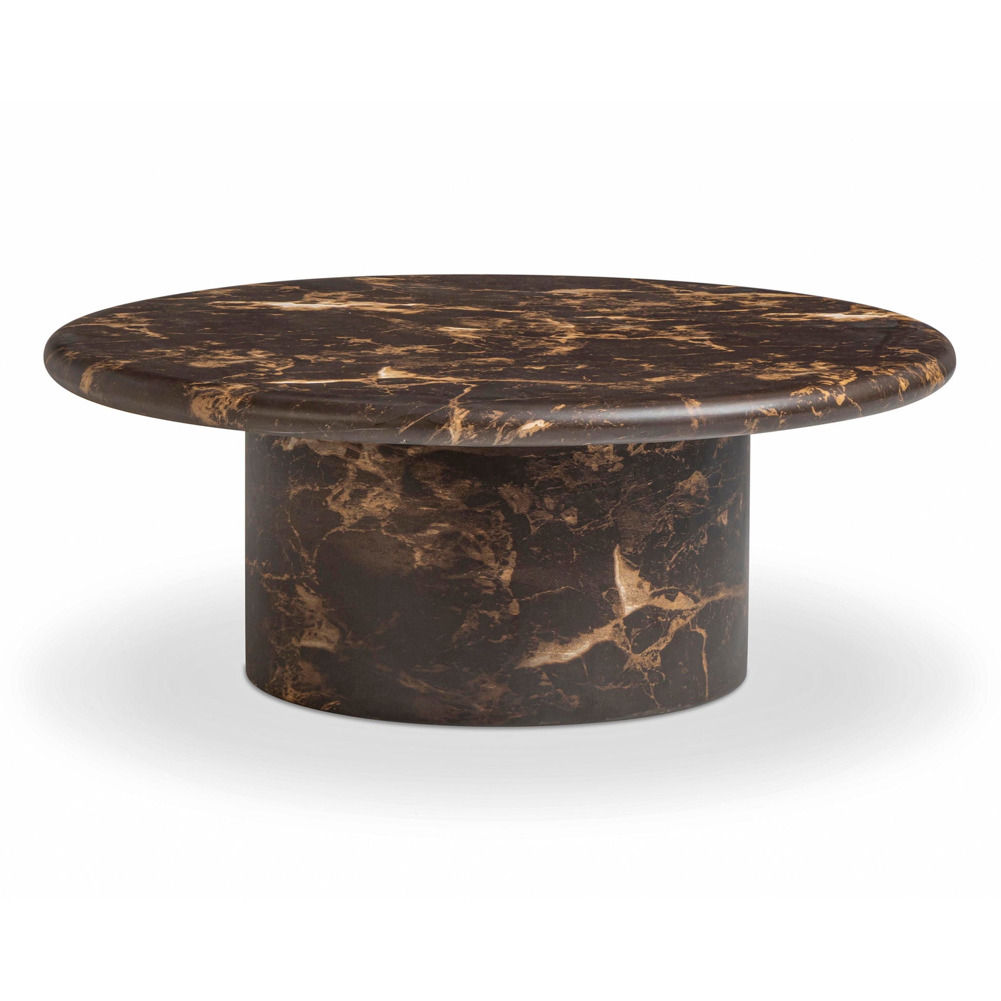 Byron - Round Coffee Table - Dark Brown - Urban Living Furniture (Los Angeles, CA)