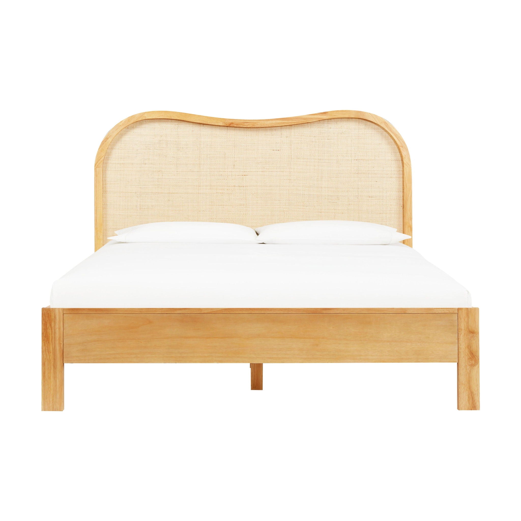 Grappa - Wood & Rattan Bed - Urban Living Furniture (Los Angeles, CA)