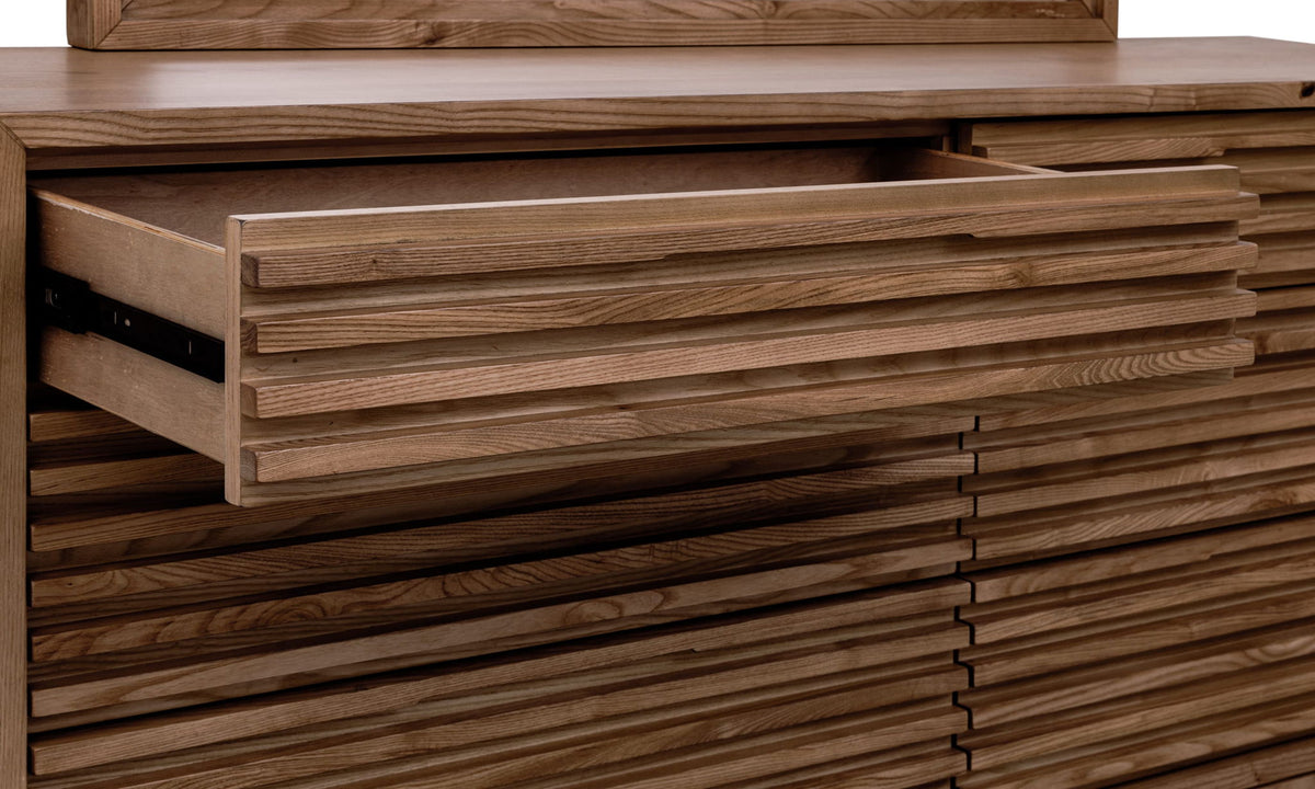 Tanner - Six Drawer Ash Wood Dresser