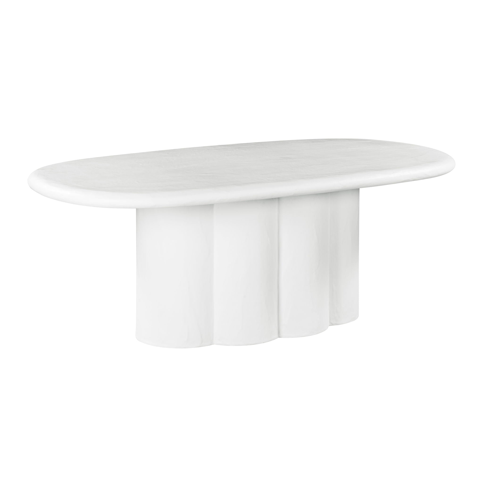 Elika - Faux Plaster Oval Dining Table - Urban Living Furniture (Los Angeles, CA)