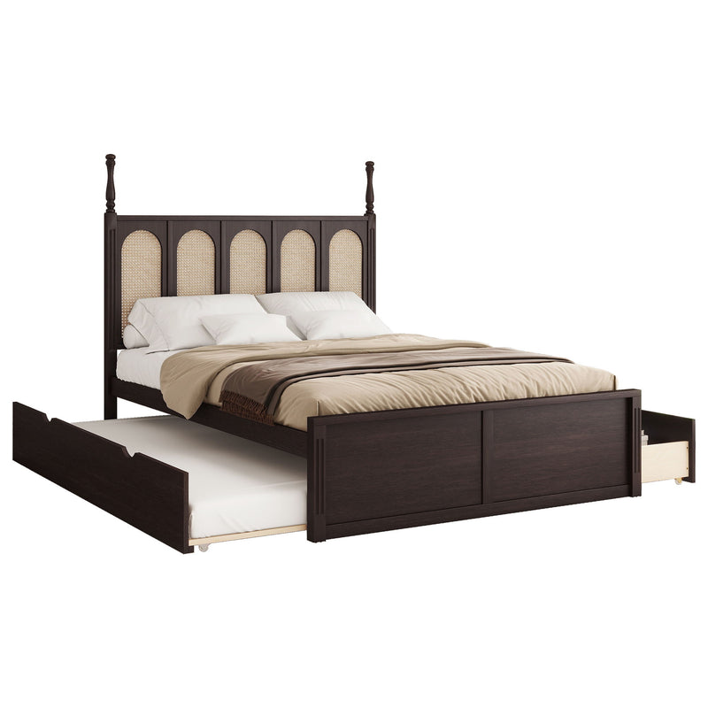 Platform Bed With With 2 Big Drawers With Trundle - Urban Living Furniture (Los Angeles, CA)
