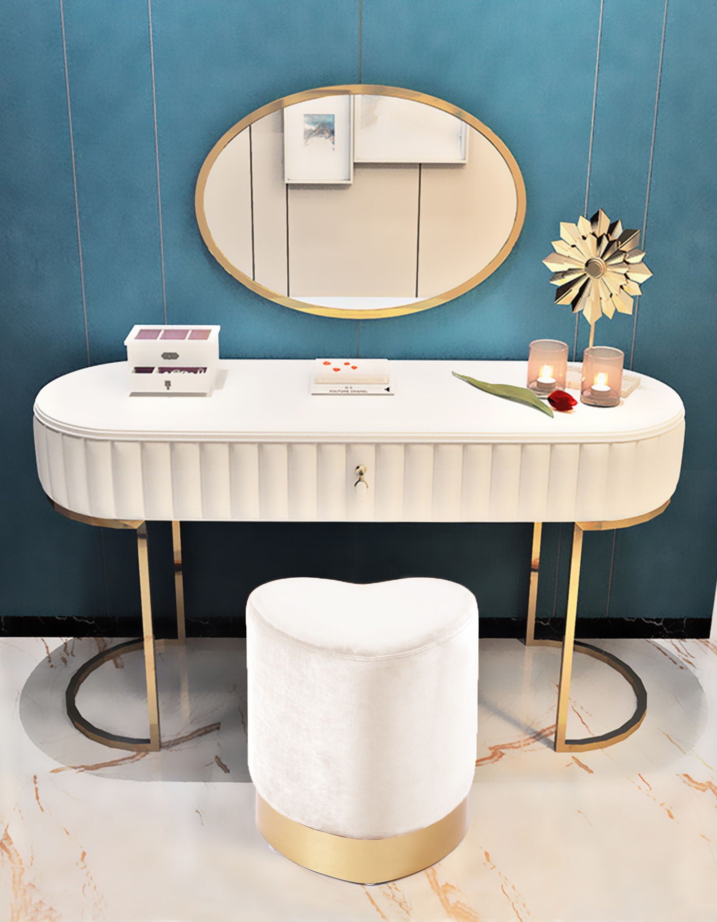 Heart - Stool Ottoman - Urban Living Furniture (Los Angeles, CA)