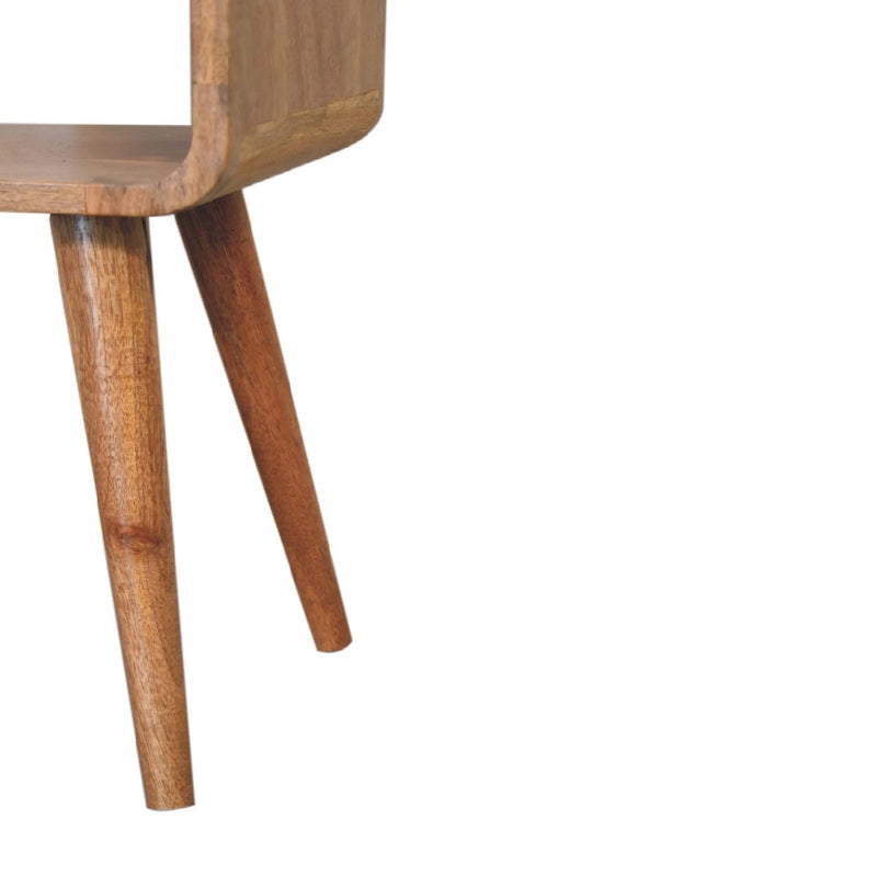 Minimalist Open Curved Nightstand
