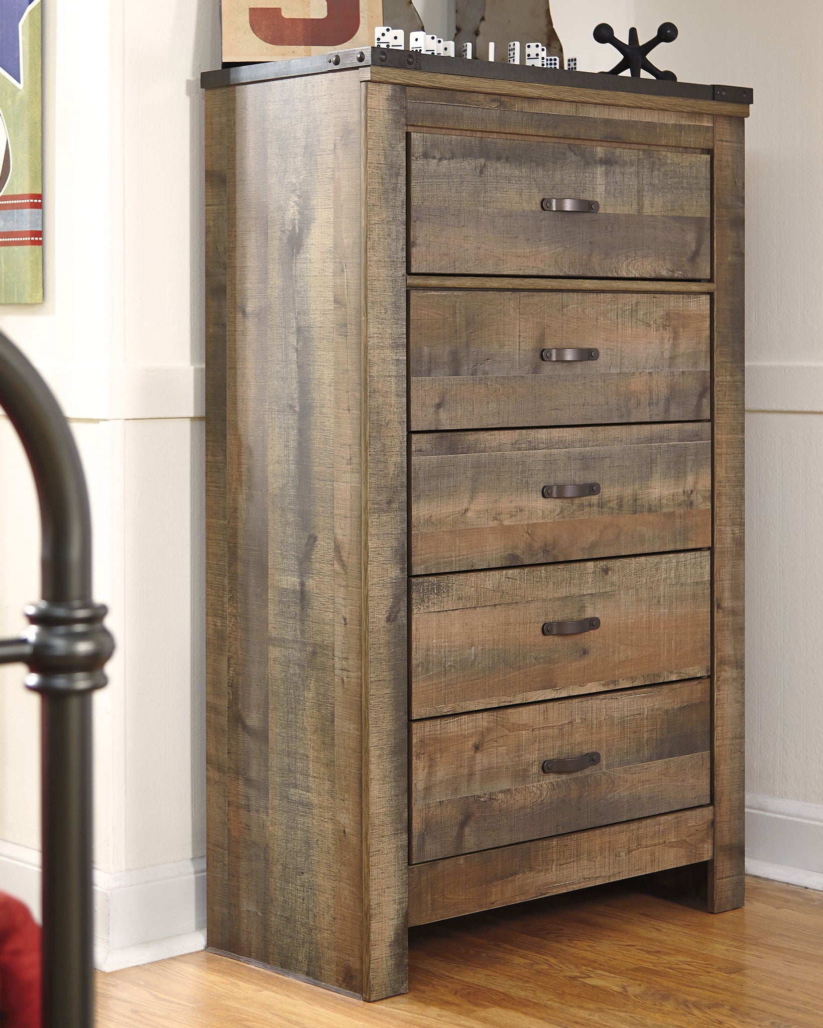 Trinell - Brown - Five Drawer Chest - Urban Living Furniture (Los Angeles, CA)