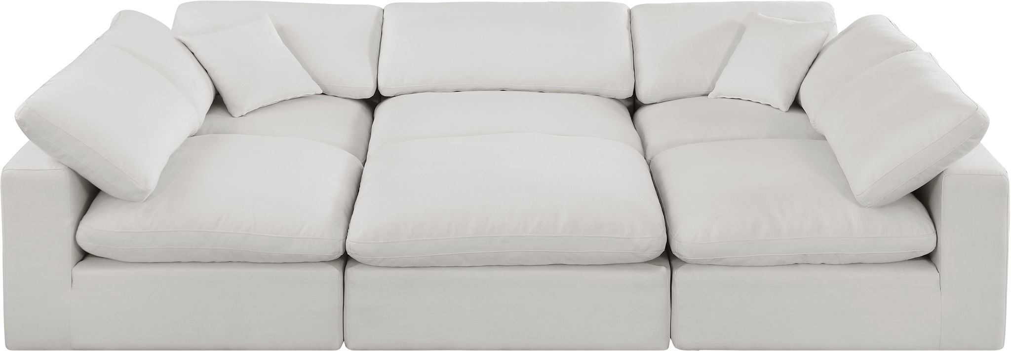 Comfy - 6 Piece Linen Sectional - Urban Living Furniture (Los Angeles, CA)