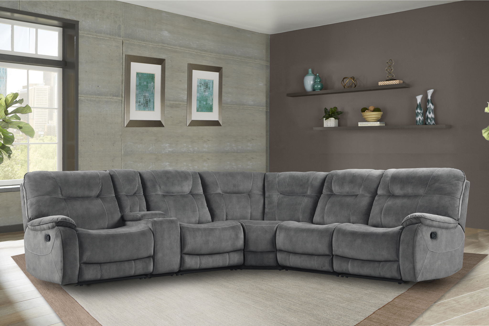 Cooper - Modular Manual Reclining Sectional - Urban Living Furniture (Los Angeles, CA)